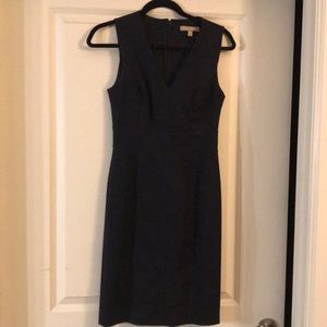 Navy silhouette dress